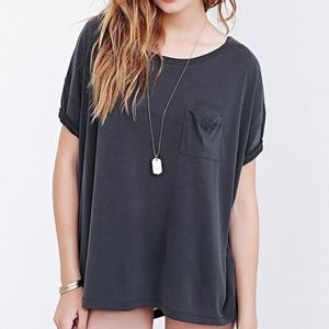 Silence + Noise Freya Black Pocket T-shirt